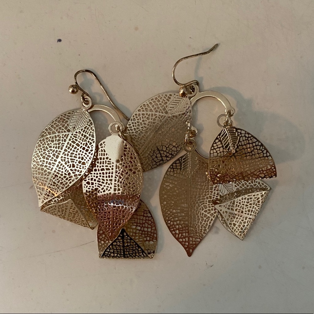 Gold Leaf Earrings